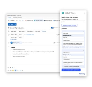 AskCody Visitors Add-in for Outlook